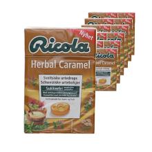 Ricola 12-pak Halspastiller Herbal Caramel 50g