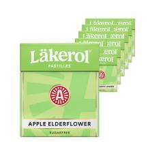 Läkerol - 12-pak Läkerol Apple Elderflower Sukkerfrie