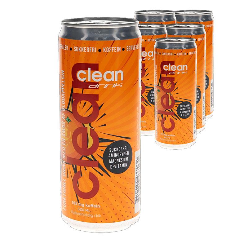 6-pak Clean Drink Blodappelsin sukkerfri
