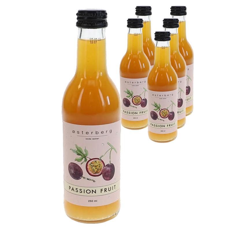 Østerberg Foods 6-pak Sodavand m. Passionsfrugt Økologisk