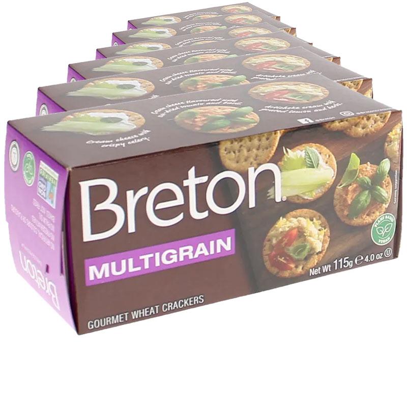 6-pak Breton Multigrain Crackers