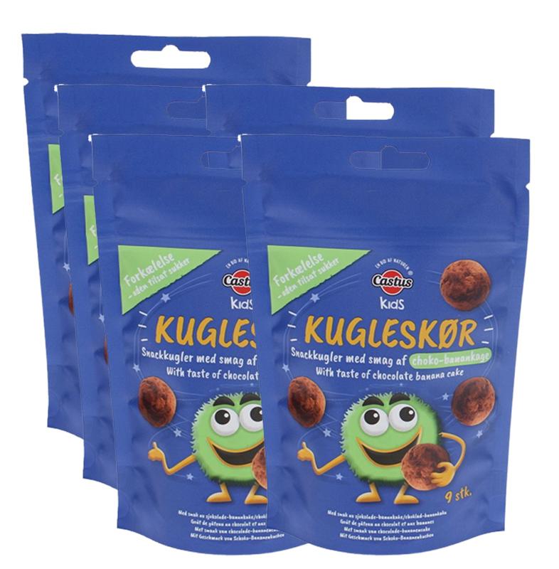 5-pak Castus Kugleskør Choko/banan Sukkerfri